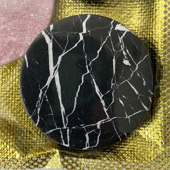 Cellphone Popsockets 6 Pieces Marble Pink Black - Picture 2 of 10